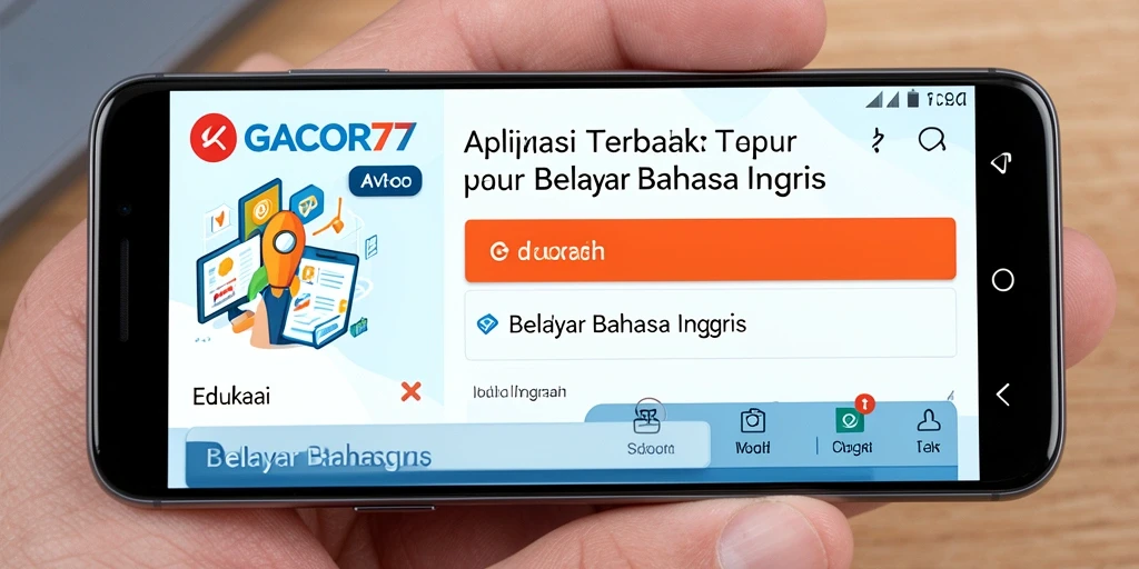 Antarmuka GACOR77 yang menarik untuk belajar Bahasa Inggris.