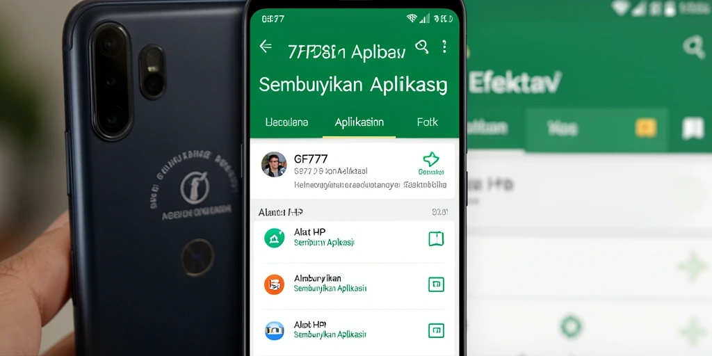 Tampilan antarmuka GF777 yang sederhana dan mudah digunakan.