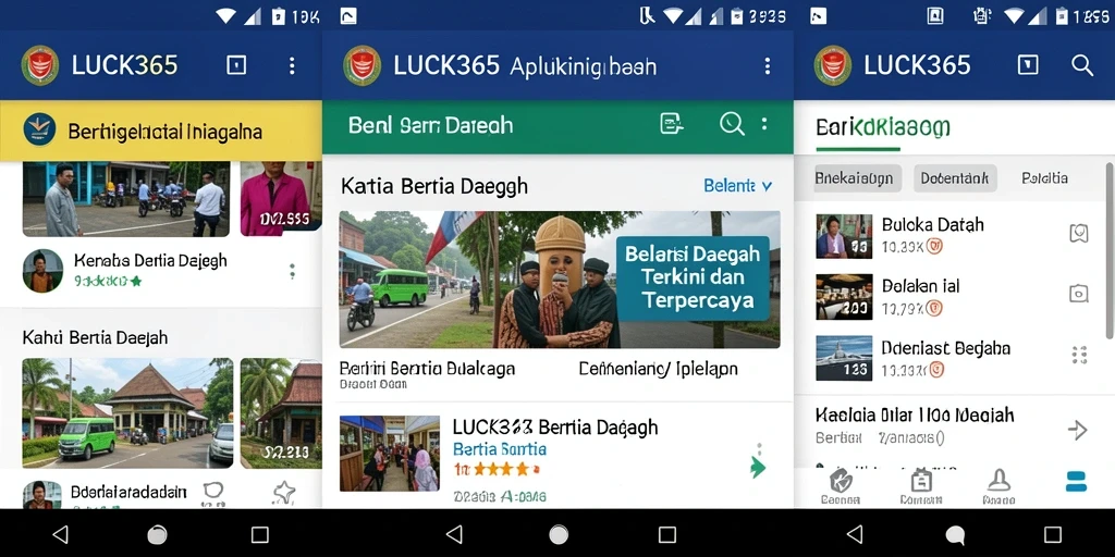 Tampilan antarmuka LUCK365 yang informatif dan menarik