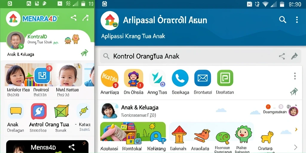 Tampilan antarmuka MENARA4D yang memudahkan kontrol orang tua.