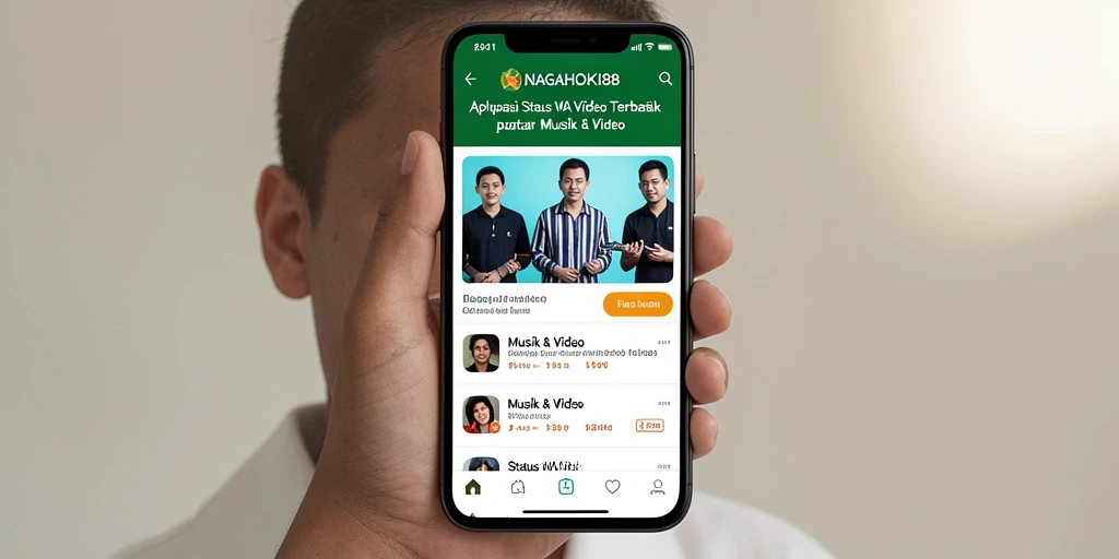 Tampilan antarmuka NAGAHOKI88 yang menarik dan fungsional untuk status WA.