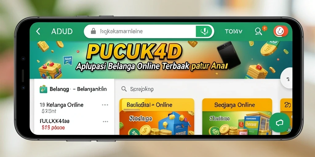 Tampilan antarmuka pengguna PUCUK4D yang menarik dan fungsional untuk belanja online.