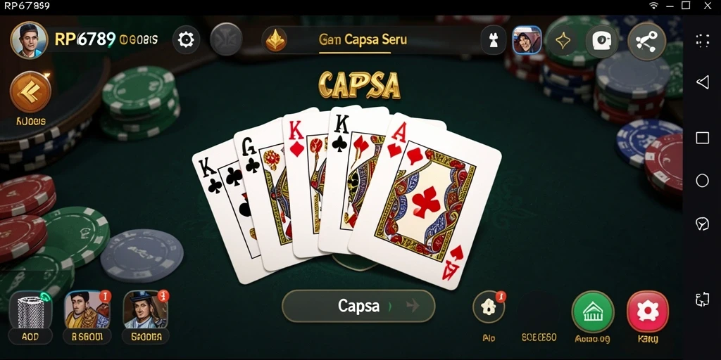 Antarmuka RP6789 yang menarik dengan fungsi Capsa yang optimal.