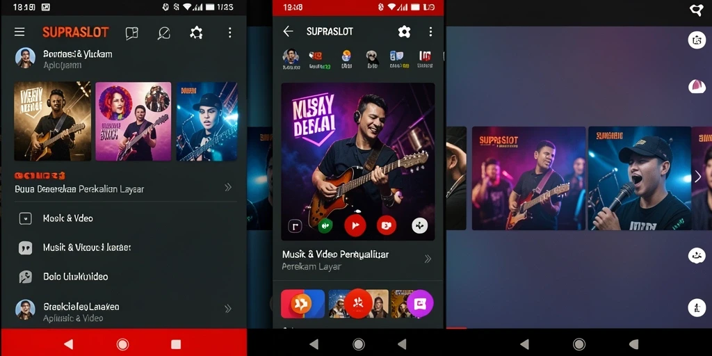 Antarmuka SUPRASLOT menunjukkan fungsi perekaman layar yang intuitif.