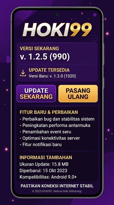 Riwayat Versi Aplikasi hoki99 untuk Android
